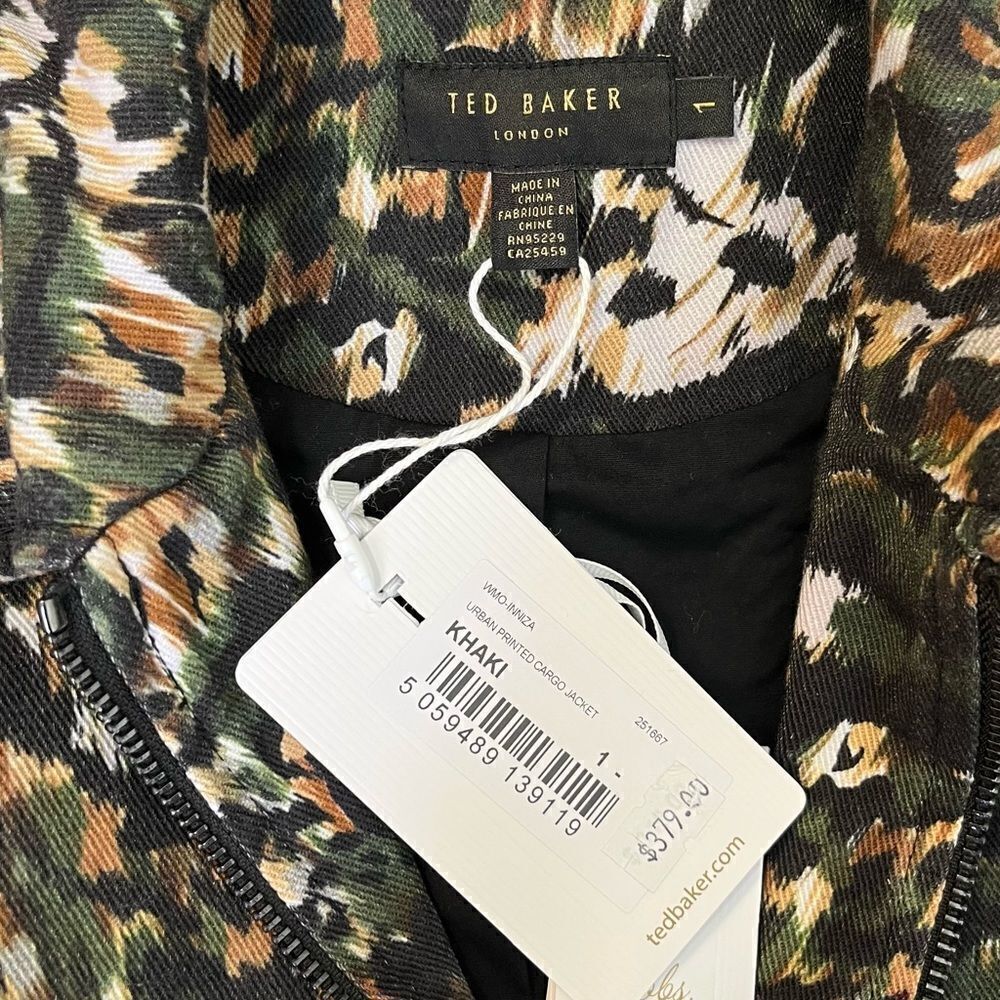NEW Ted Baker Inniza Printed Cargo Jacket Size 4 - Picture 10 of 14
